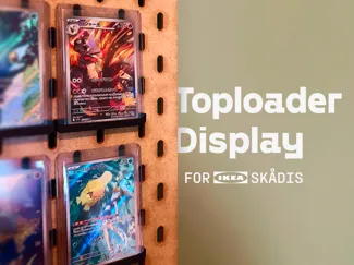 Toploader Pokemon Card Display for IKEA Skadis
