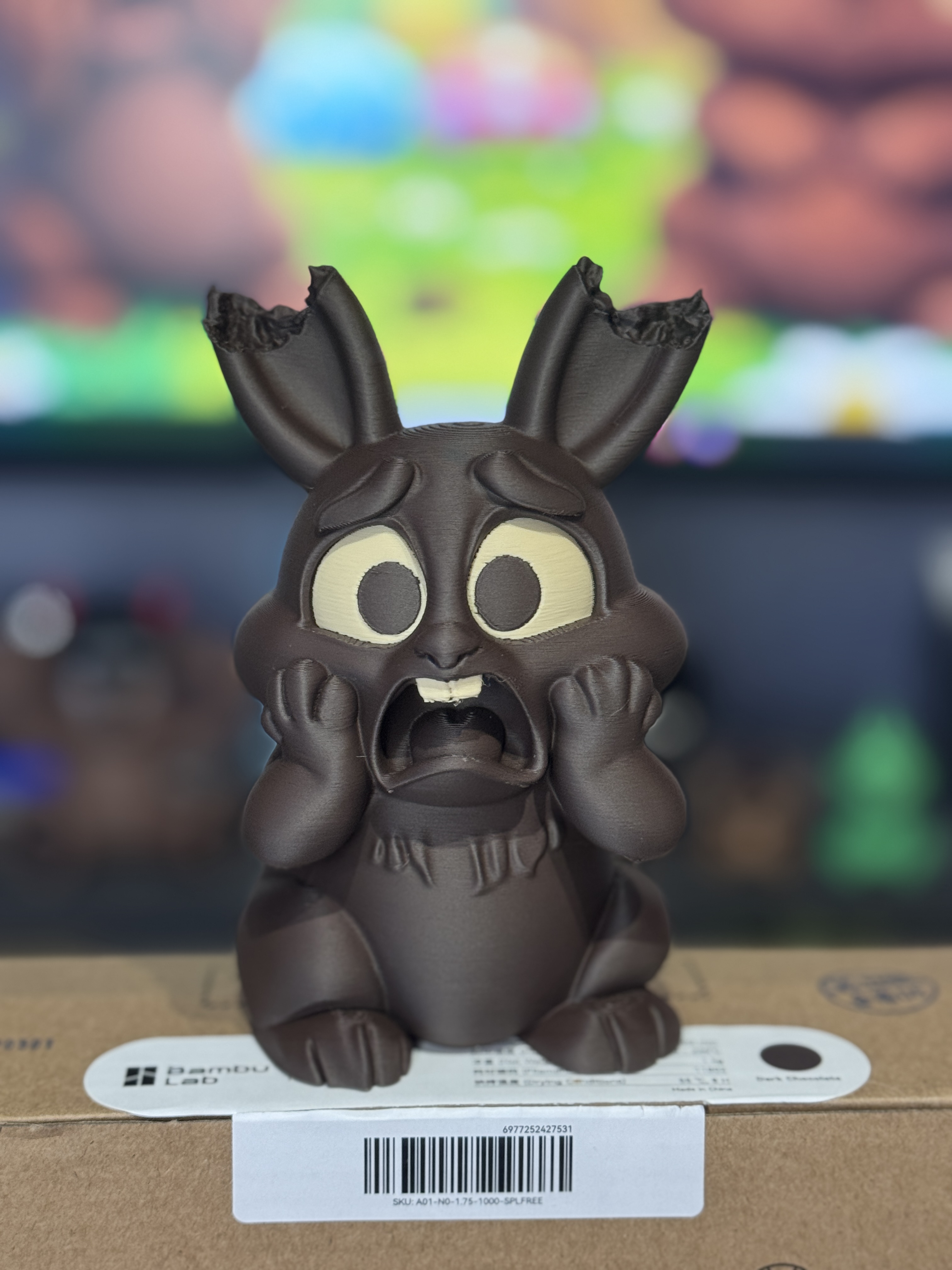 Shocked Chocolate Bunny 2.0 - Free 3D Print Model - MakerWorld