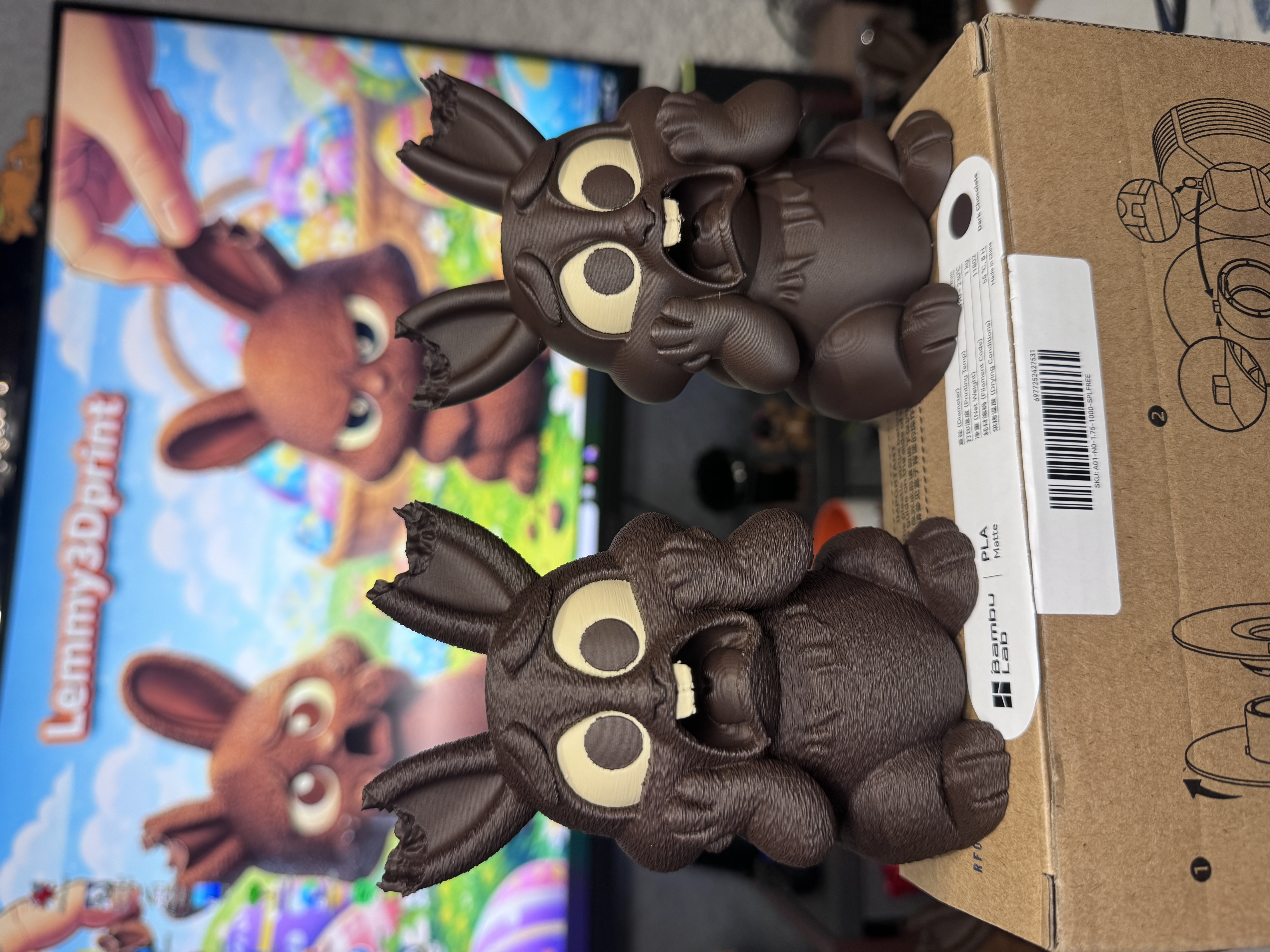3Dプリント 衝撃のチョコレートバニー 2.0 - 無料3Dモデル -MakerWorld