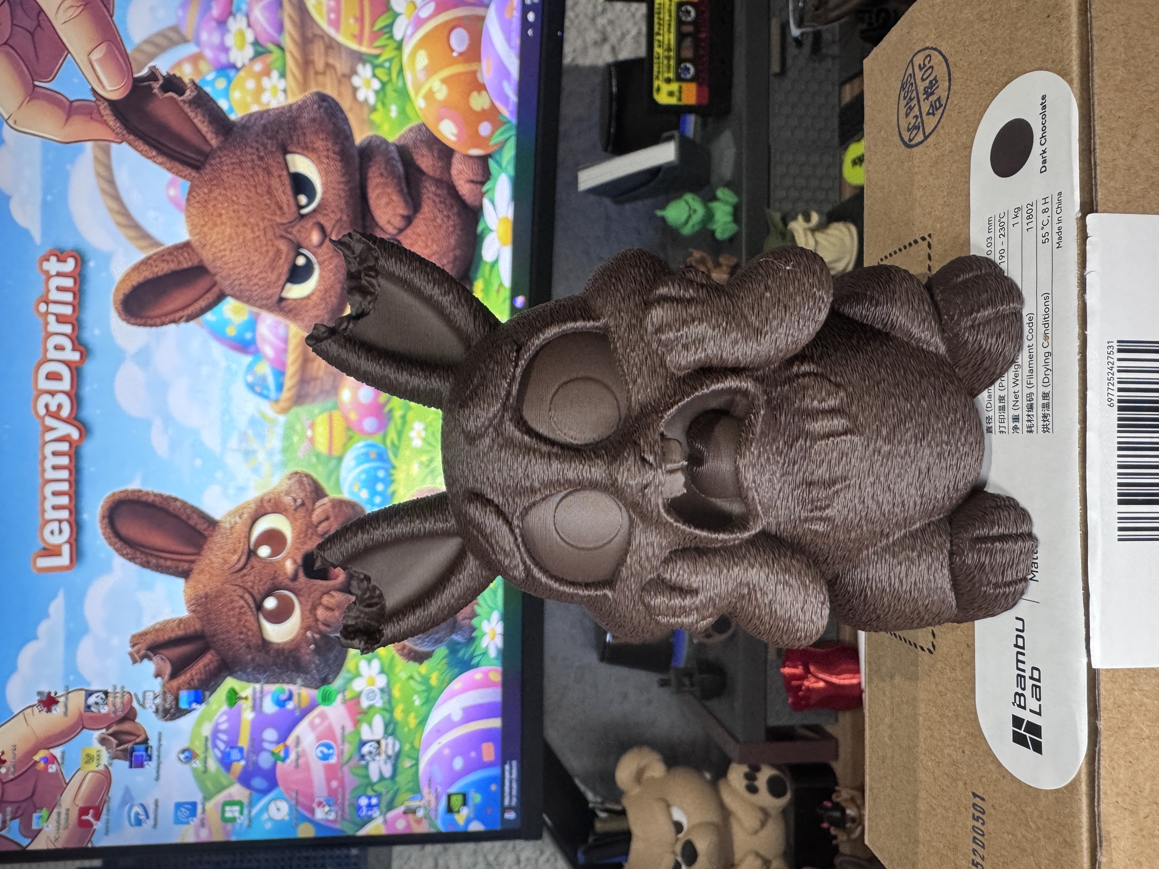 3Dプリント 衝撃のチョコレートバニー 2.0 - 無料3Dモデル -MakerWorld