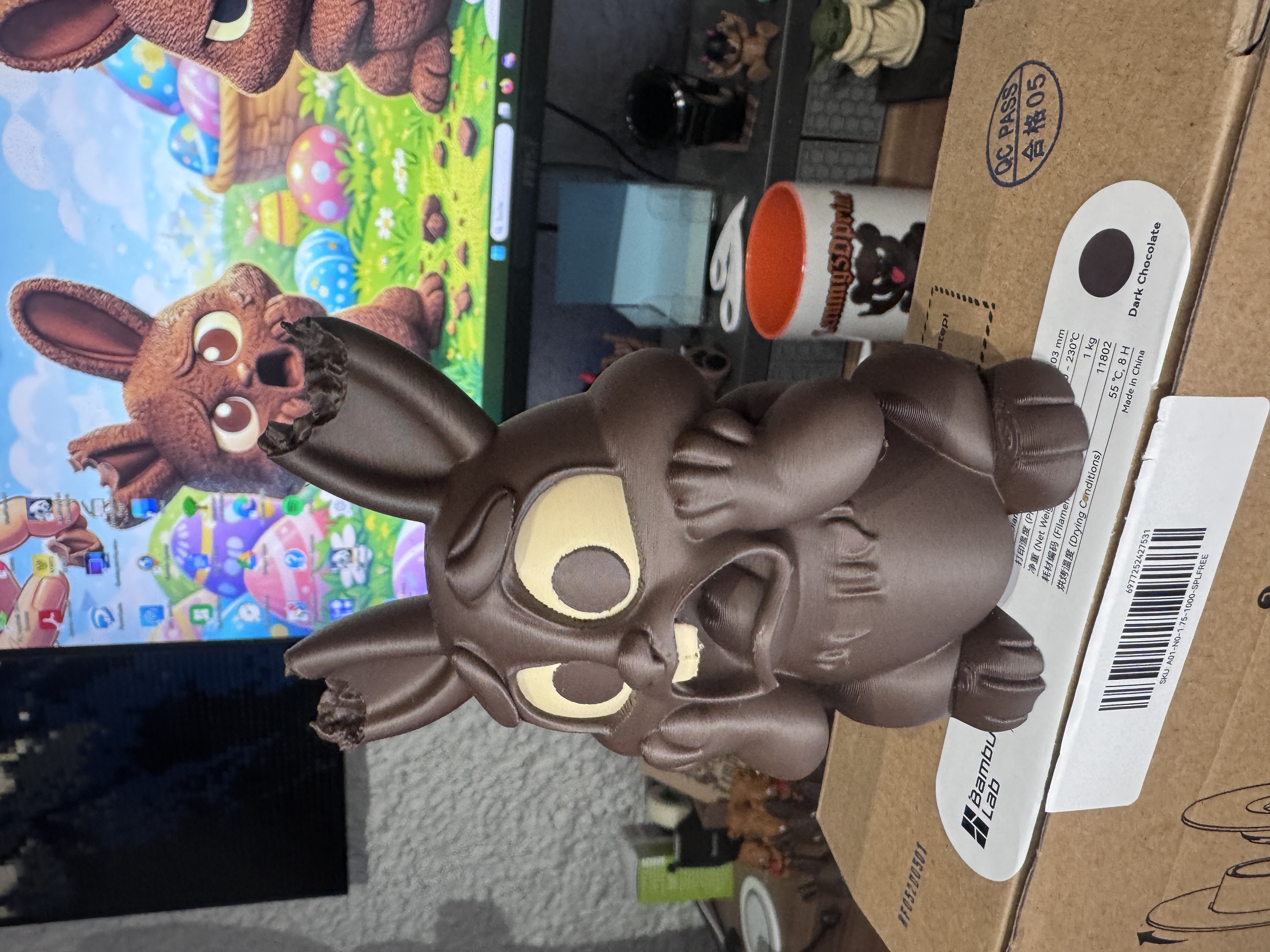 3Dプリント 衝撃のチョコレートバニー 2.0 - 無料3Dモデル -MakerWorld