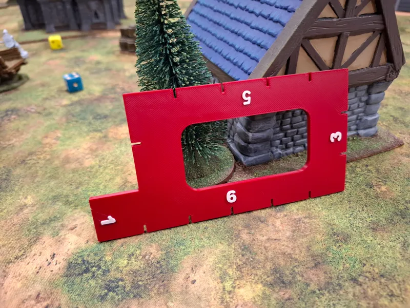 Wargaming ruller (6,6,3,1 inch)