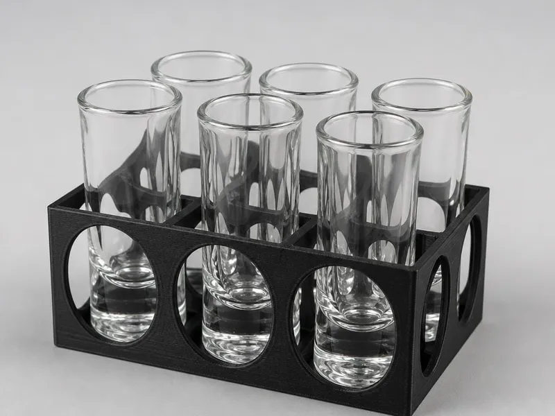 Porta bicchieri per frigo BAR - Organizer in ABS
