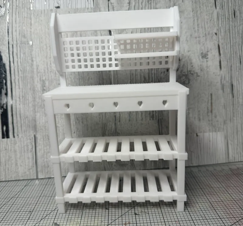 Miniature Greenhouse Bench with shelf
