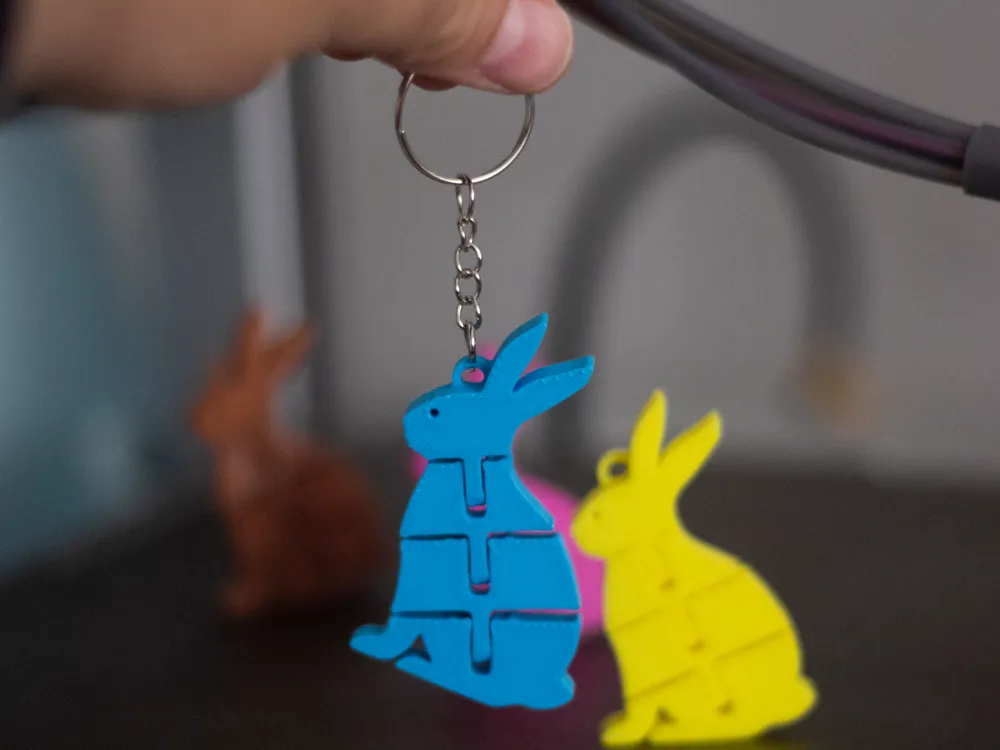 Flexi Rabbid Keychain Articulated by makerhek - MakerWorld