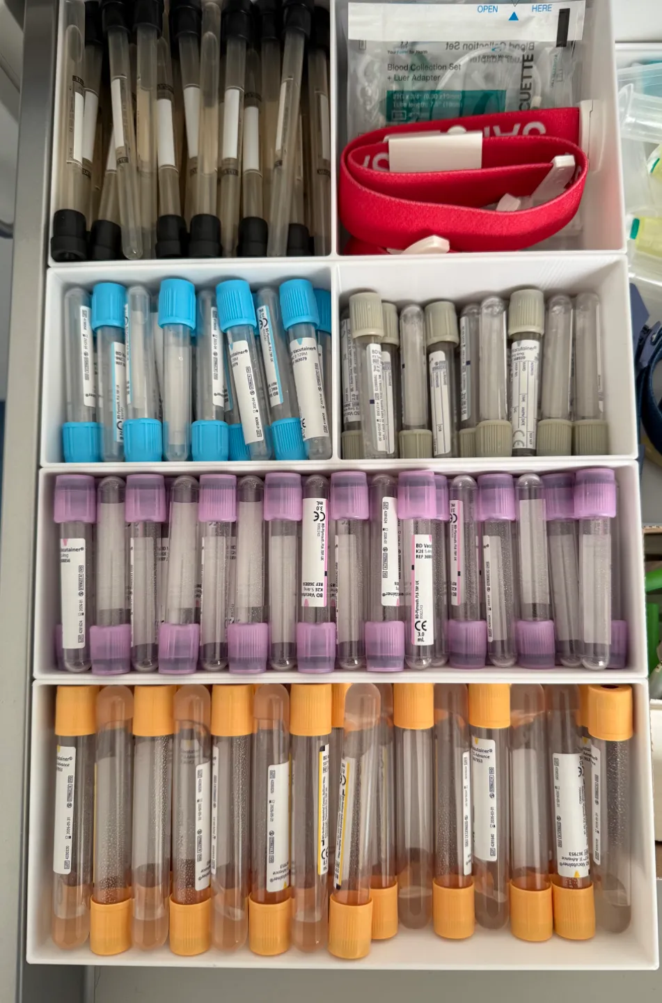 drawer insert for blood collection tubes - Free 3D Print Model - MakerWorld