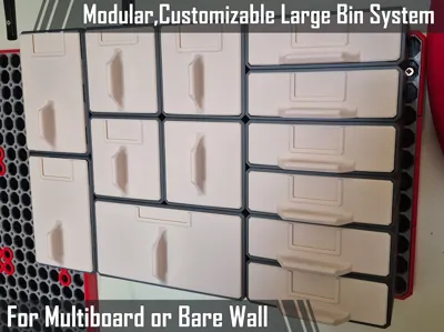 Large Bin Modular System for Multiboard