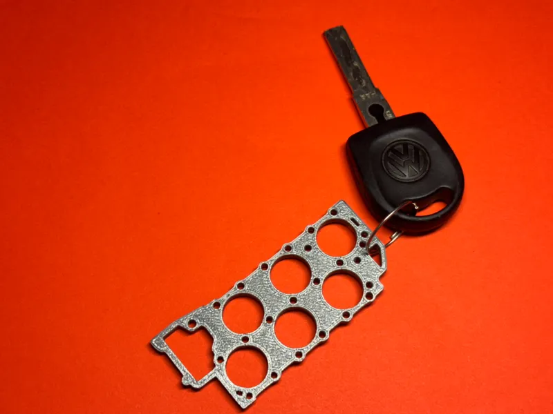 VR6 2.8 Head Gasket Keychain volkswagen 