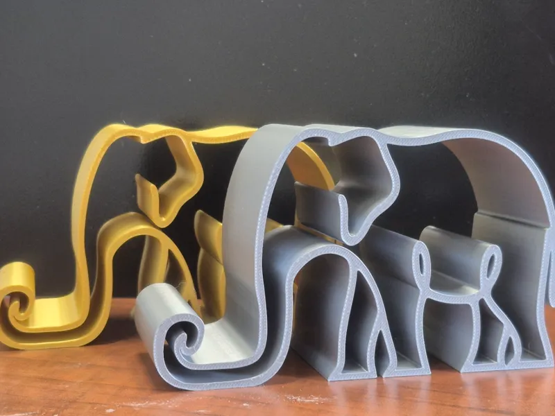 Elephant Silhouette Phone Stand