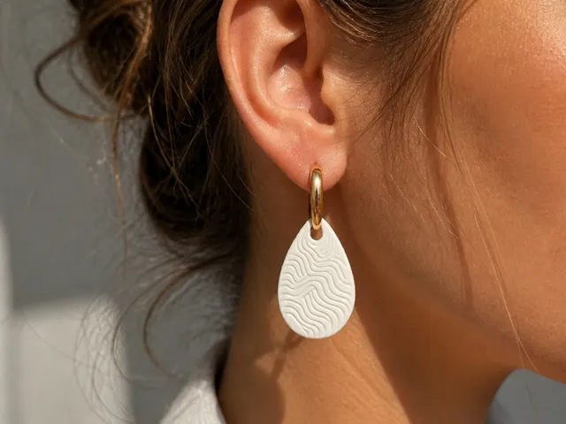 Minimal Wave Earrings