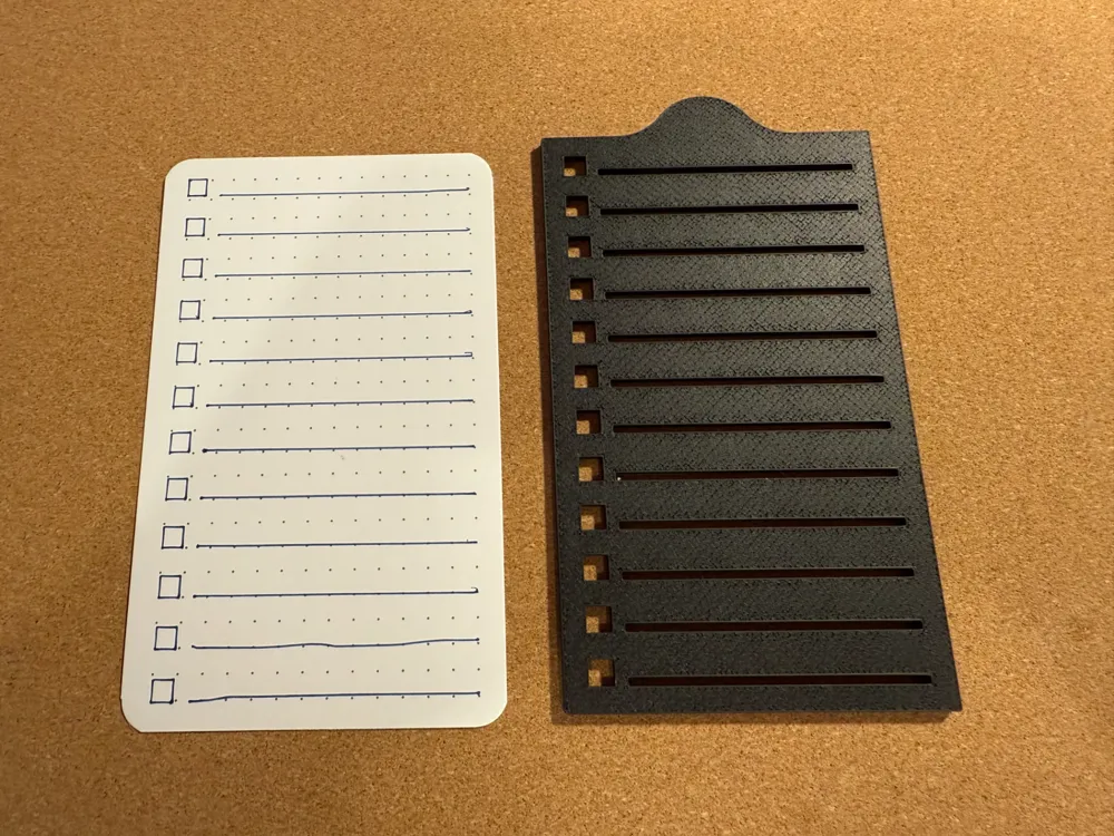 3x5 Note Card Holder (Pen and Note Card Stand) by shoop MakerWorld ...