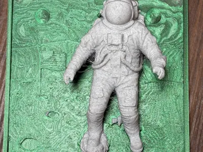 Apollo 11 Moon Landing 3D Mural