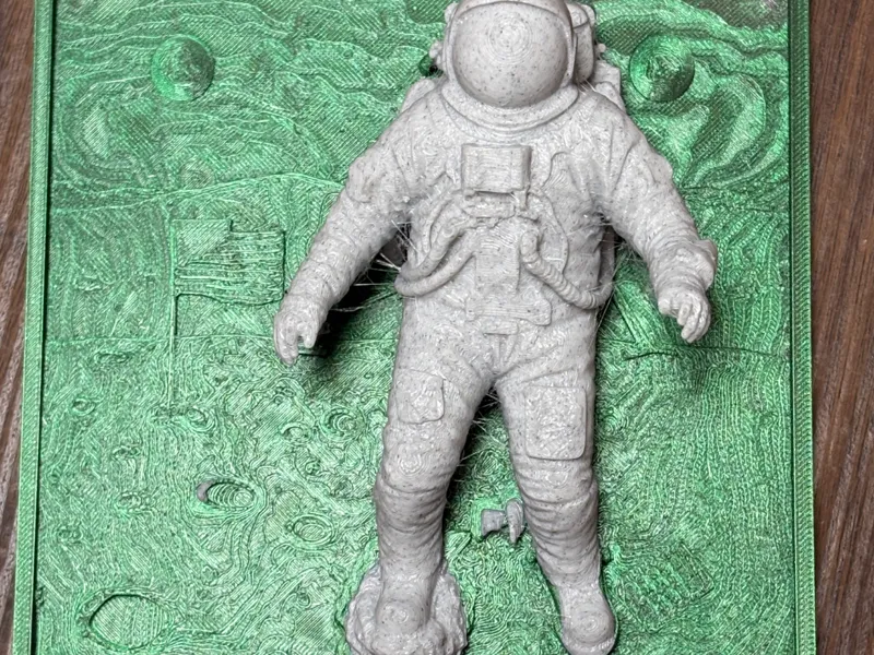 Apollo 11 Moon Landing 3D Mural