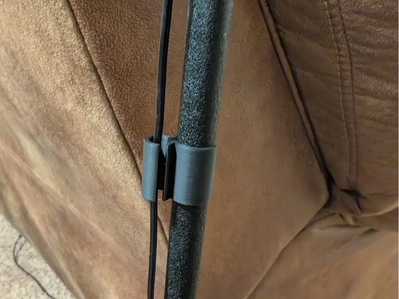 SANUS speaker stand cable clips