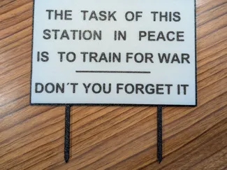 RAF Royal Air Force Brüggen main gate sign