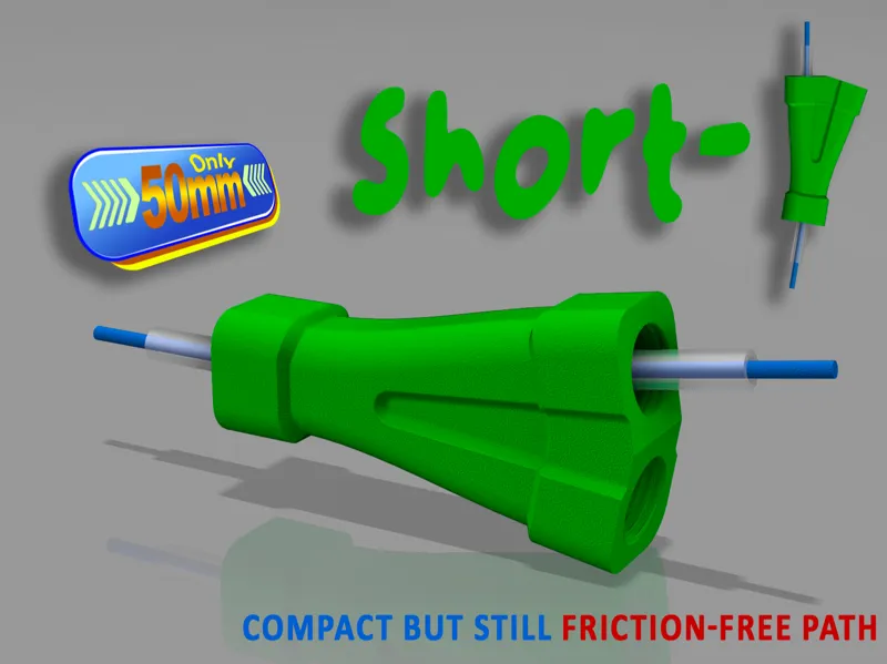 The Short-Y – Compact PTFE Y-Splitter PC4-M10