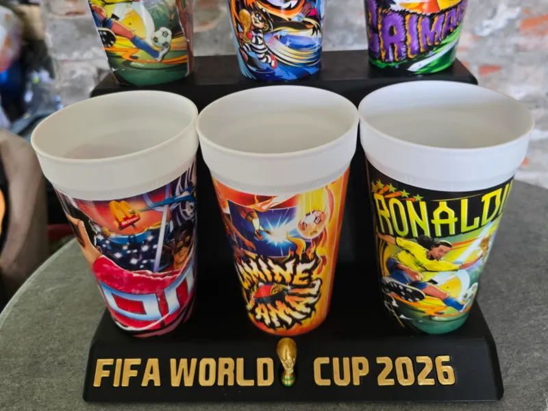 McDonalds fifa 2026 cup stand for collectible cups
