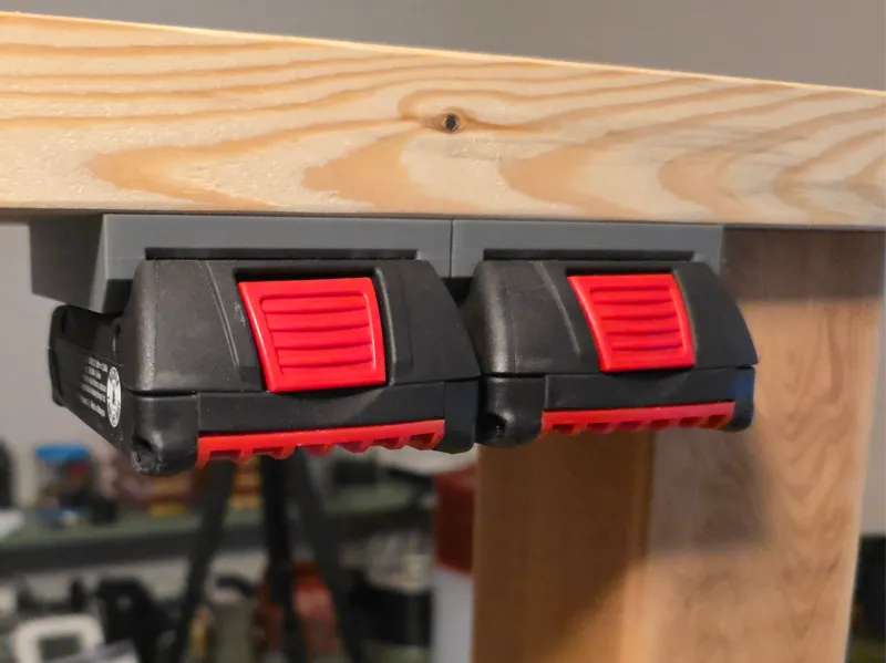 Bosch 18v Battery Holder with locking mechanism