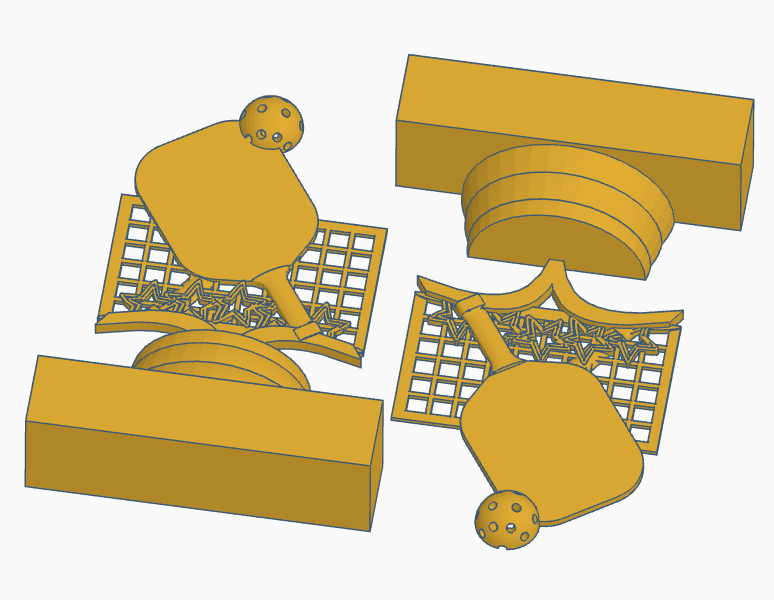 Miniatura 2 do modelo 3D Pickleball Trophy
