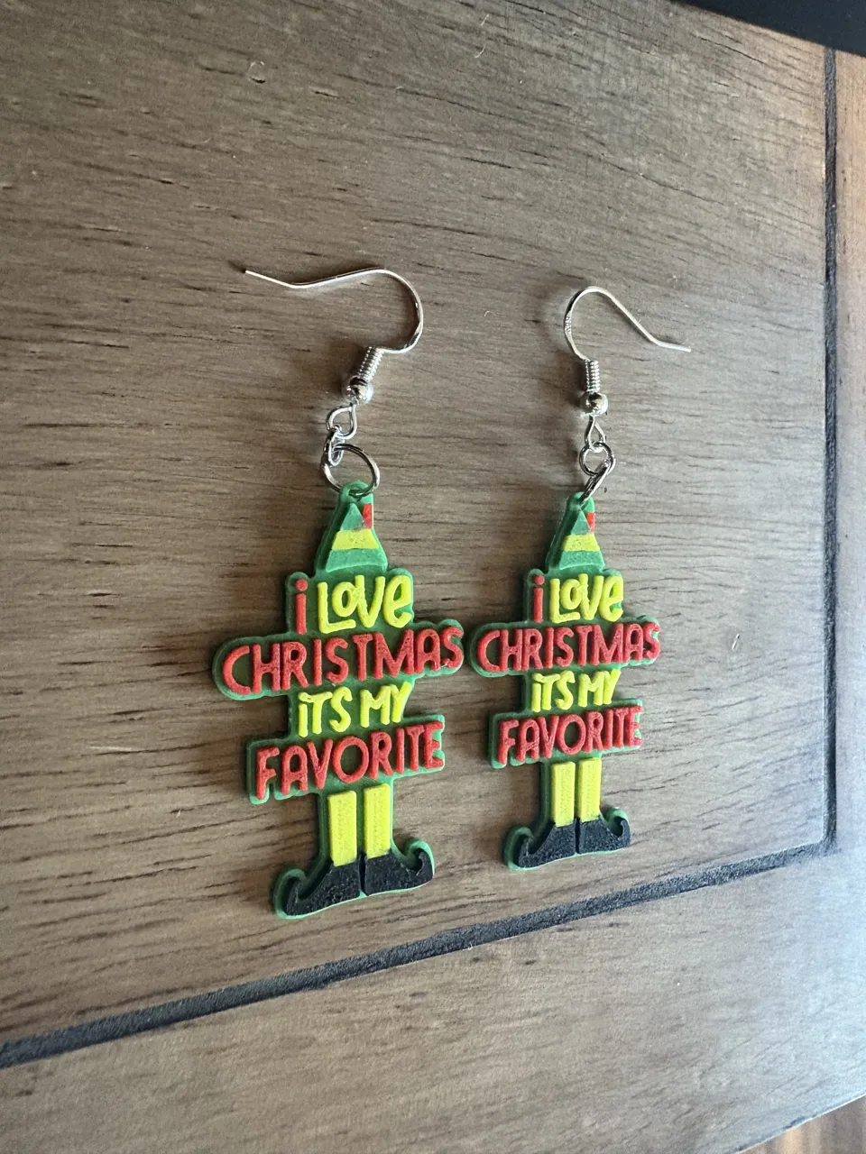 Buddy The Elf Christmas Is My Favorite Earrings view 3