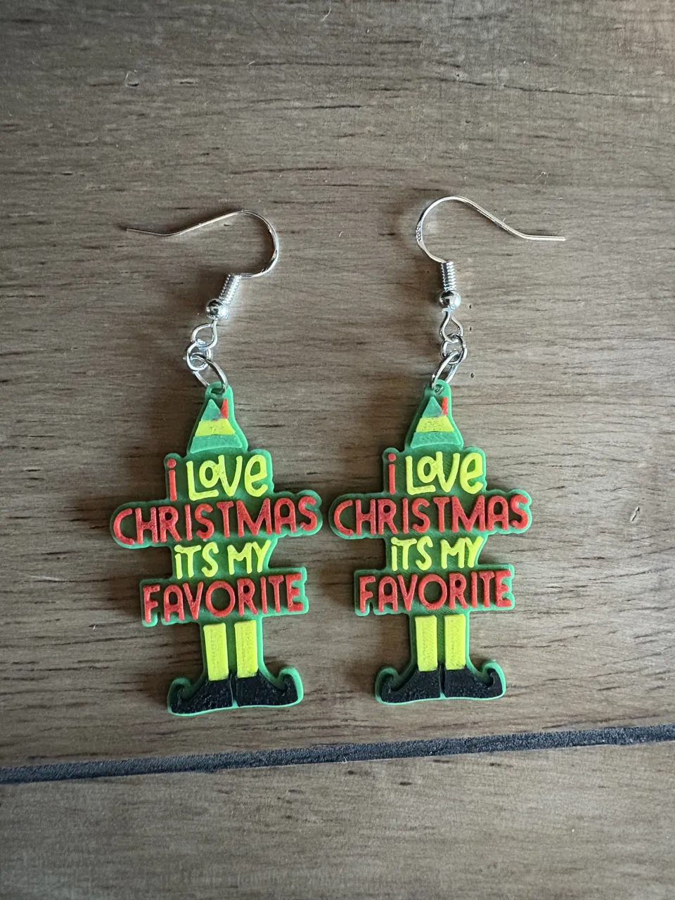 Buddy The Elf Christmas Is My Favorite Earrings view 2