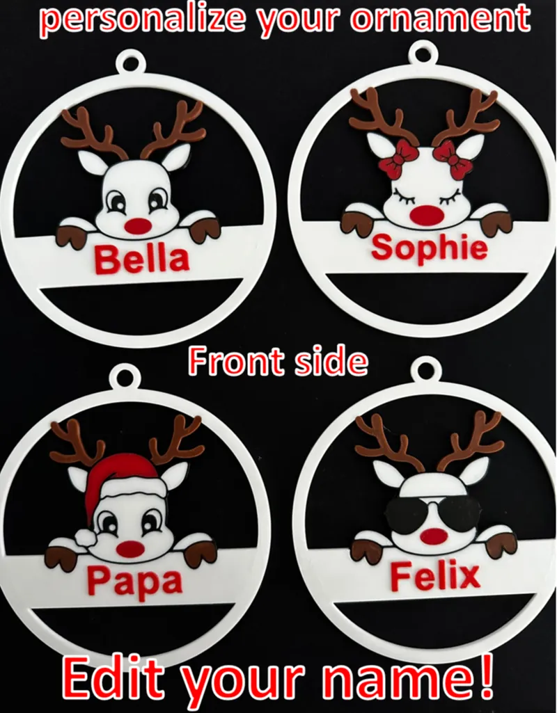 personalized christmas ornaments