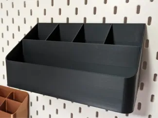Skadis slanted 5 sectioned Container
