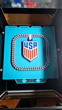 0.2mm layer, 3 walls, 8% infill Pendant with Ring No Chain