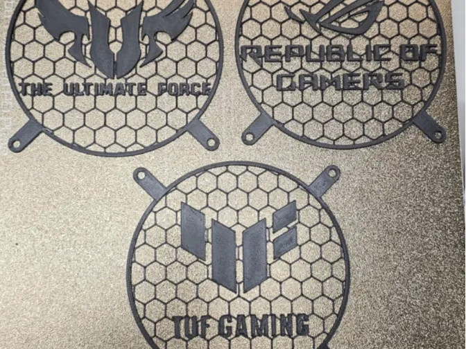 TUF gaming PC fan grills