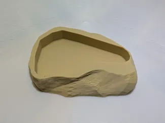 Low Poly Rock Water/Food Dish - Scaleable