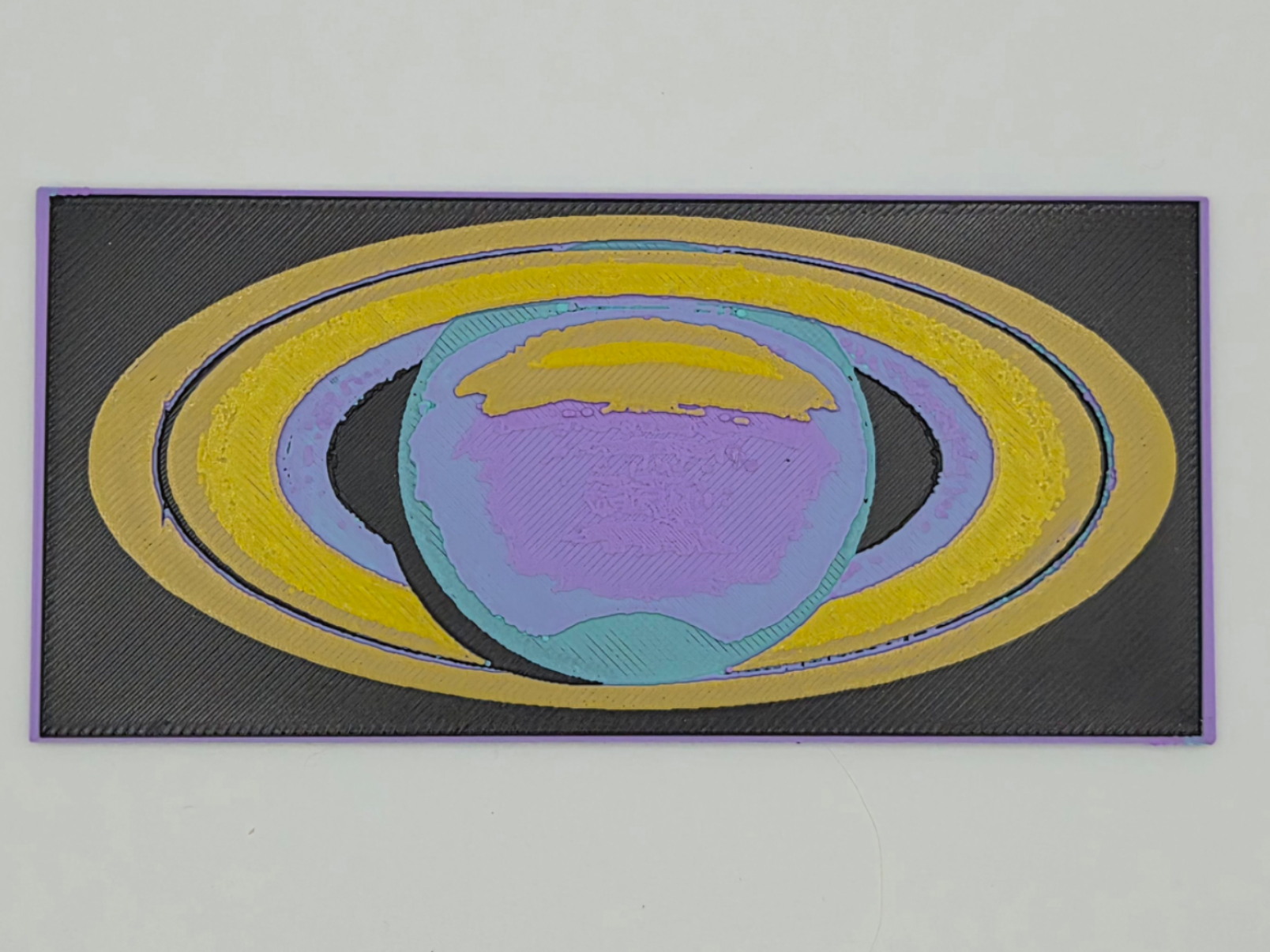 Saturn in Ultraviolet: Hubble Space Telescope Art