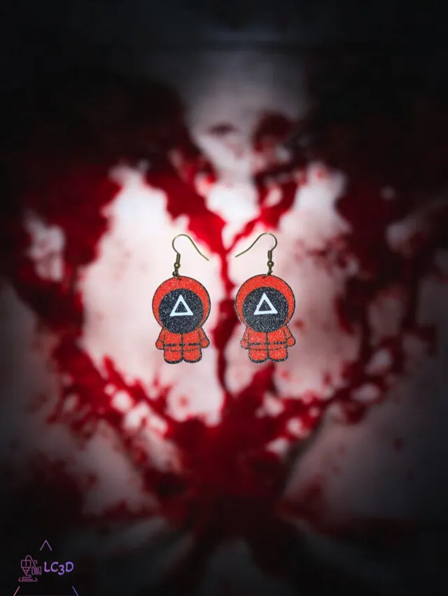 Squid game earrings