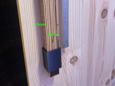 Folding rule wall holder