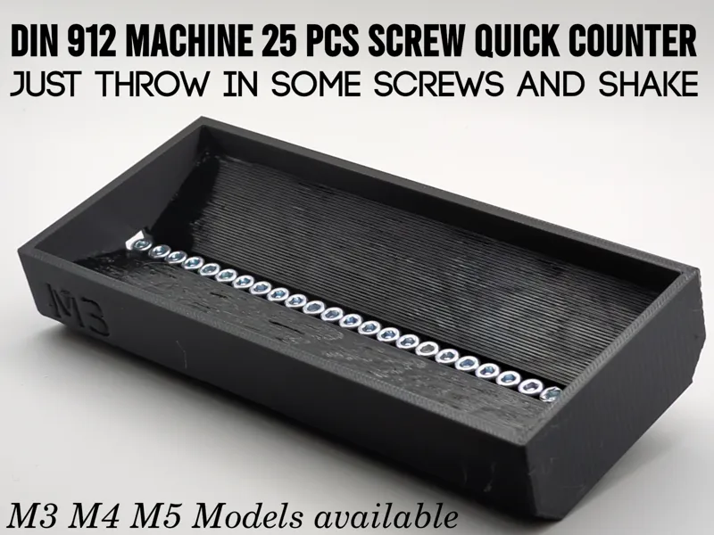 Machine Screw Quick Counter 25 Pcs DIN 912