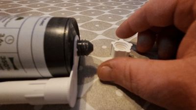 Caulk gun cartridge cap screw cap (3g filament)