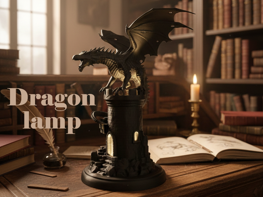 Dragon Tower Lamp: The Citadel Lighthouse