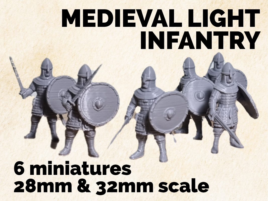 Medieval light infantry unit