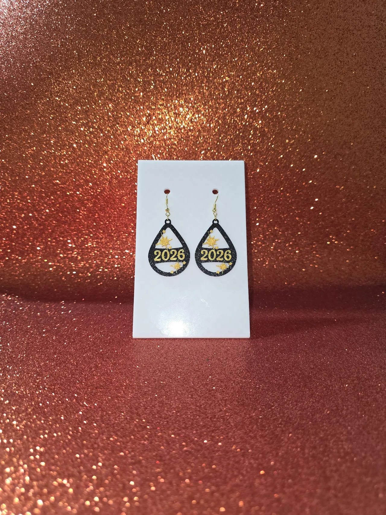 Happy 2026 v3 earrings view 2
