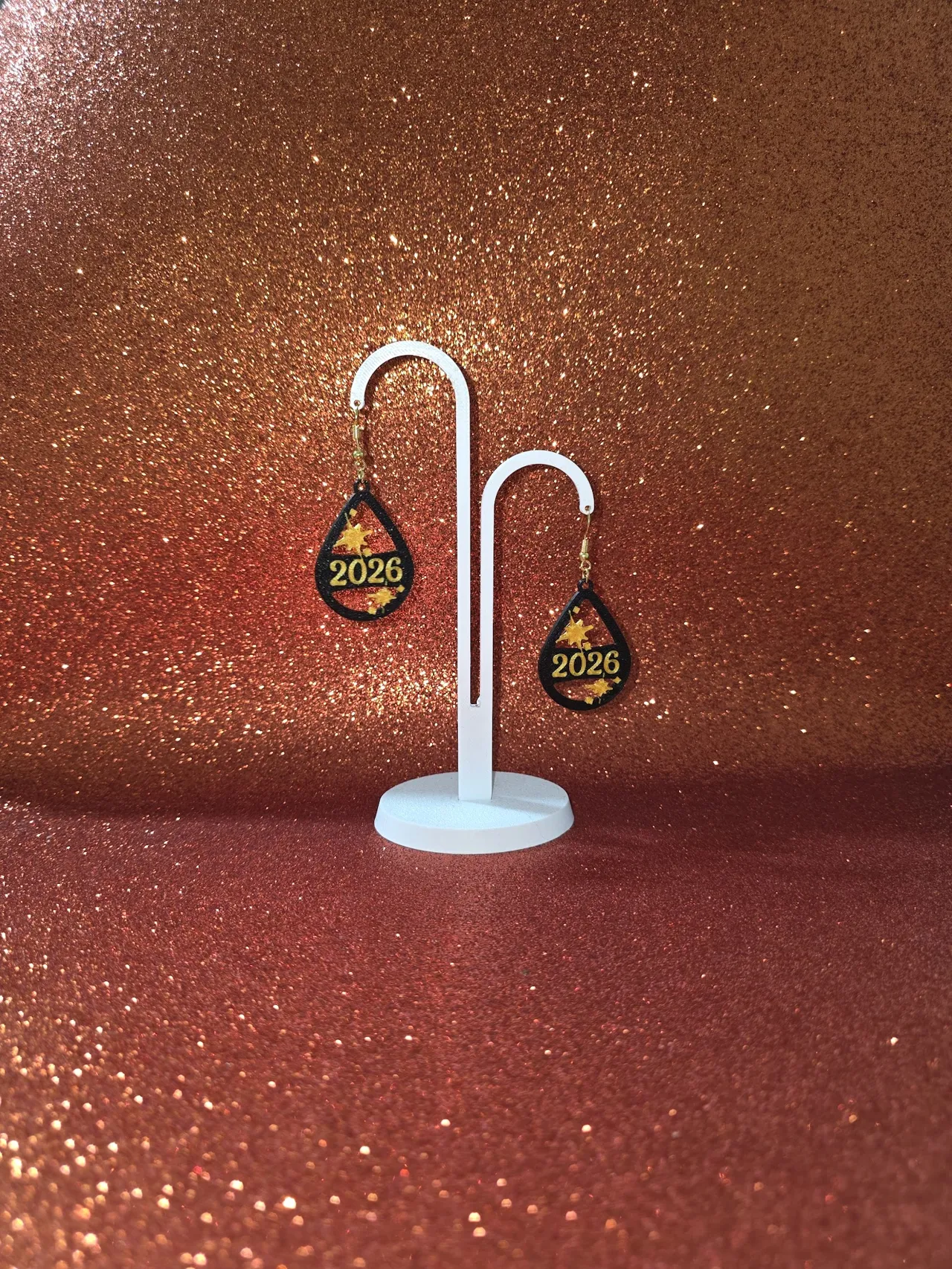 Happy 2026 v3 earrings view 3