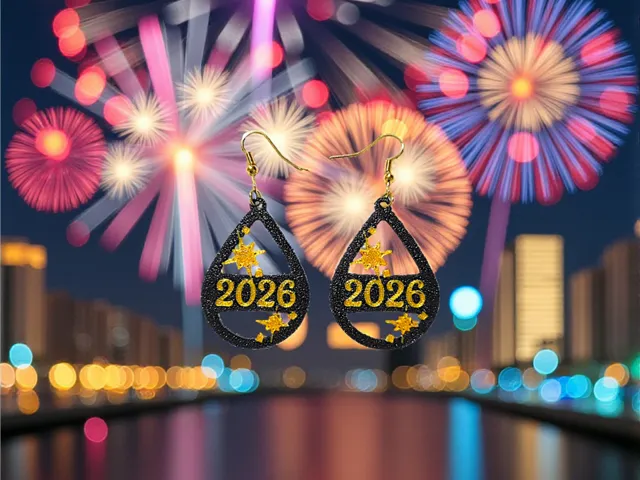 Happy 2026 v3 earrings