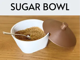 Sugar Bowl “Minimal Sweet” – Elegance in 3D