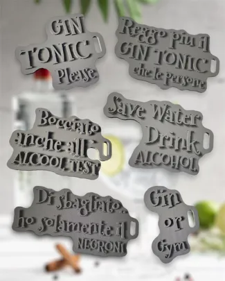 Portachiavi Gin tipo Saint Barth esclamazioni