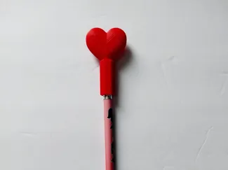 Valentines Heart Pencil Topper