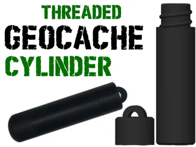 Threaded Geocache Cylinder (20mm diameter)