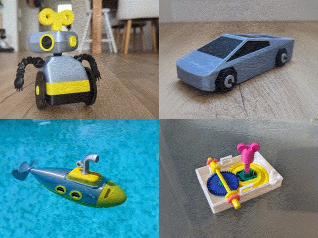 Wind-Up Box Add-On | Move Any 3D Print!