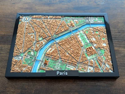 Paris France 3D Miniature v2