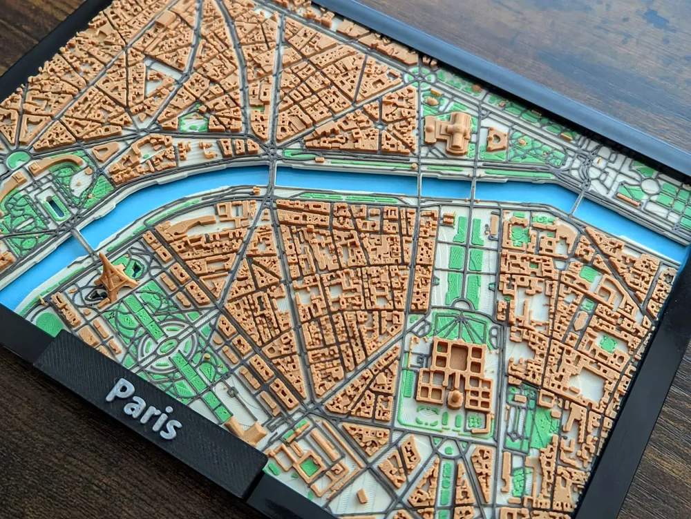 Paris France 3D Miniature V2 Free 3D Print Model MakerWorld Paris France 3D Miniature V2 Free 3D Print Model MakerWorld