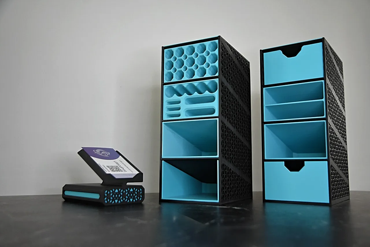 Large Kumiko Desk Organizer Tower view 3