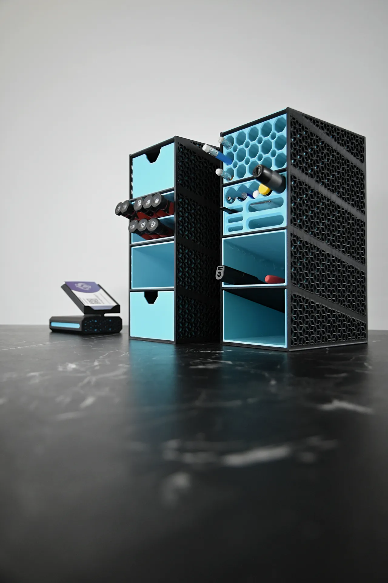 Large Kumiko Desk Organizer Tower view 4