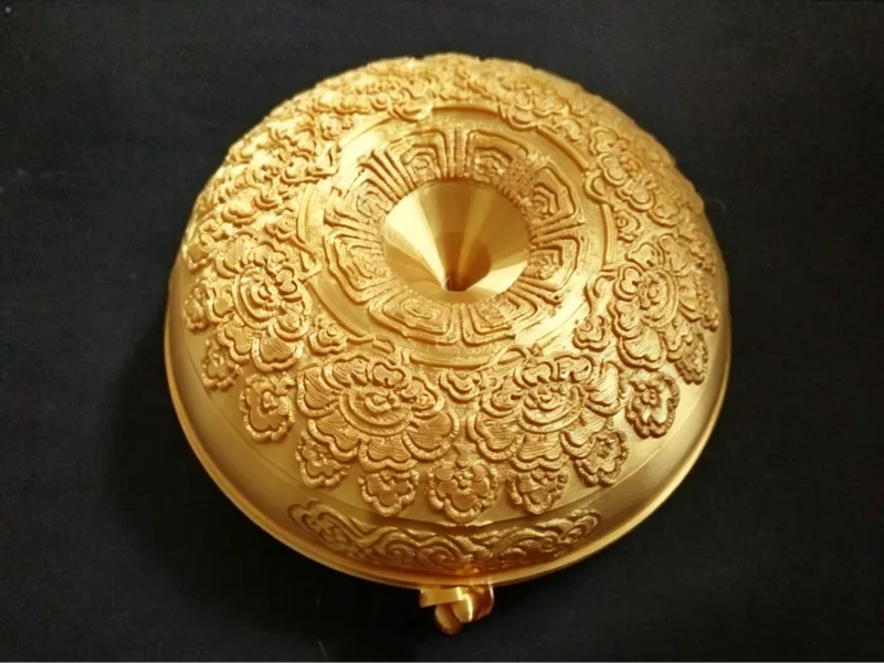 随身包：唐代缠枝莲花纹样穿心盒